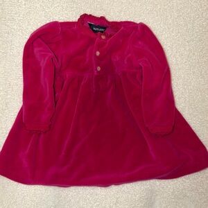 Ralph Lauren Fuchsia Velvet Dress 9M